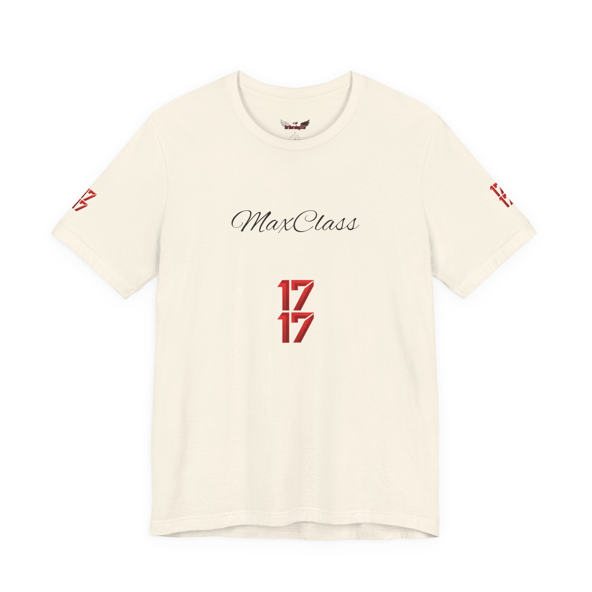 MaxClass '17' Graphic Tee — Minimal Script Logo T-Shirt