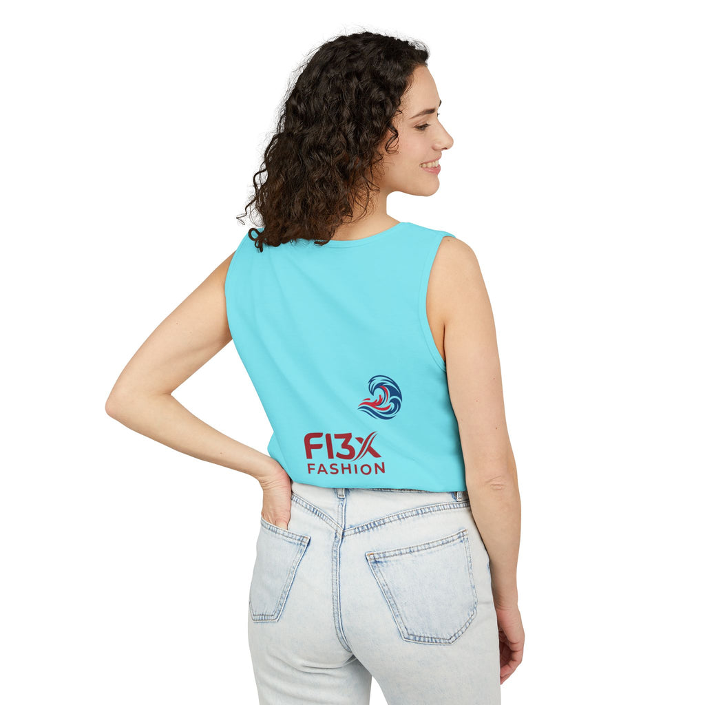Graphic Tank Top — Colorful Street Art & Drip Logo Design