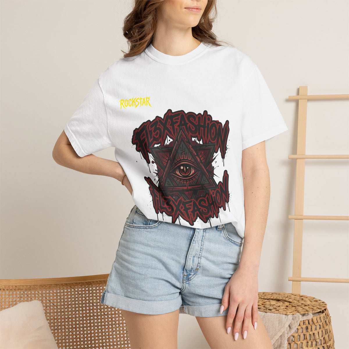 Graphic Tee — “Flex Fashion” All-Seeing Eye Streetwear T-Shirt