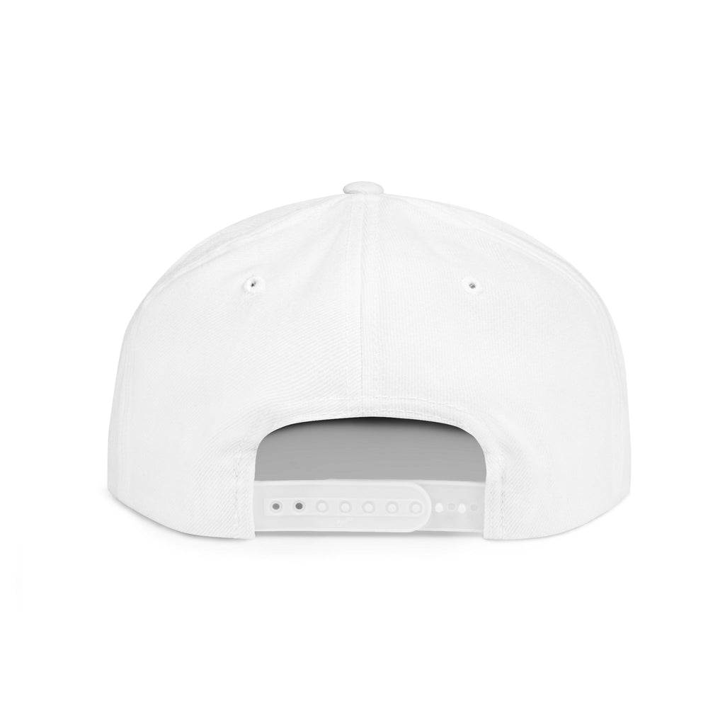 Snapback Hat — Red Graffiti Logo Flat Bill Cap