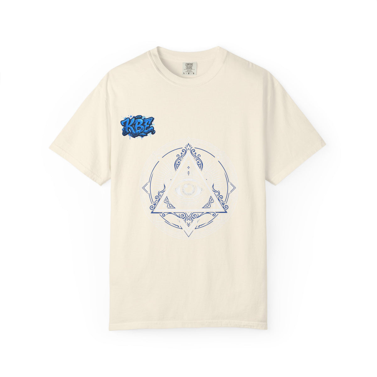 T-Shirt — Blue Geometric Mandala Bandana Graphic