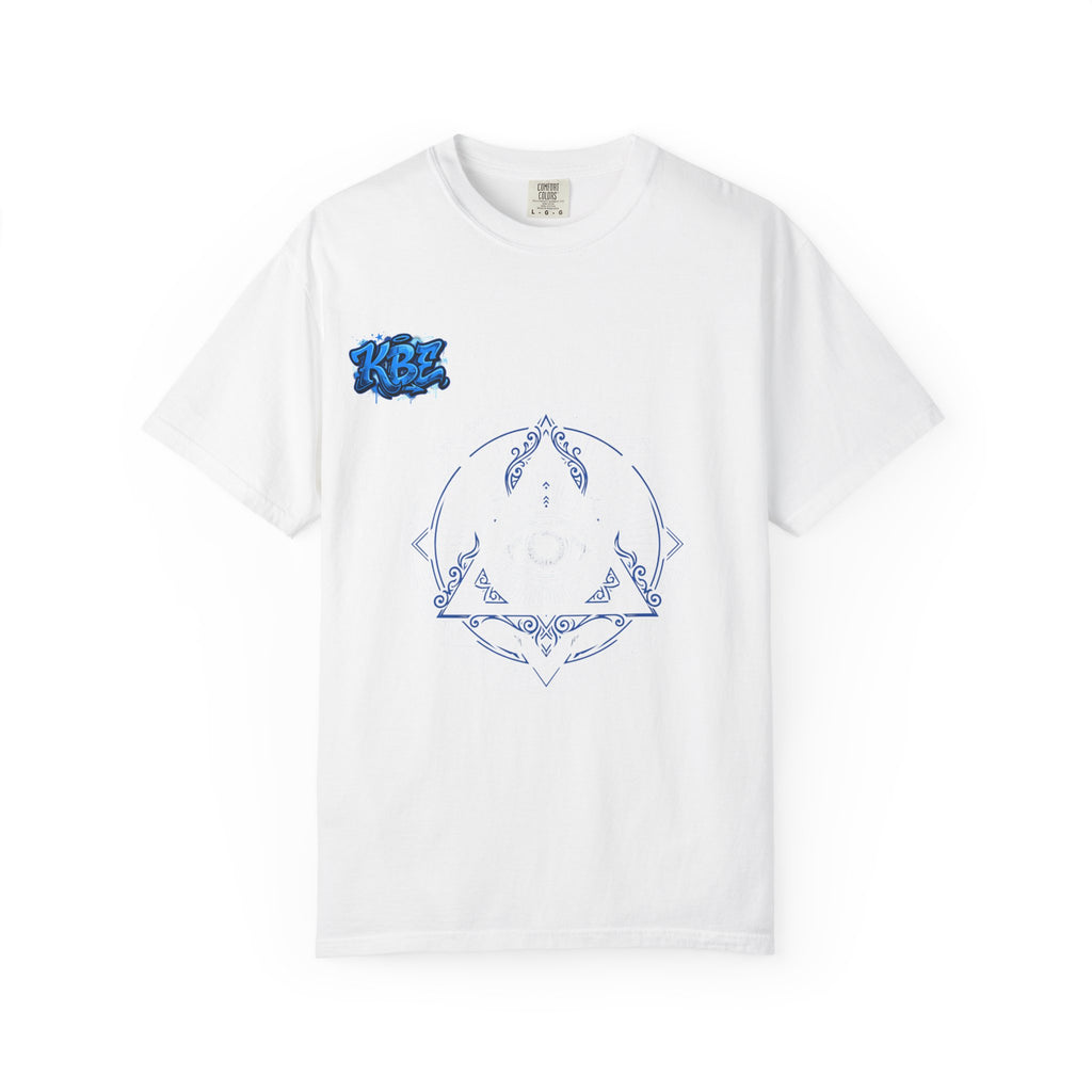 T-Shirt — Blue Geometric Mandala Bandana Graphic
