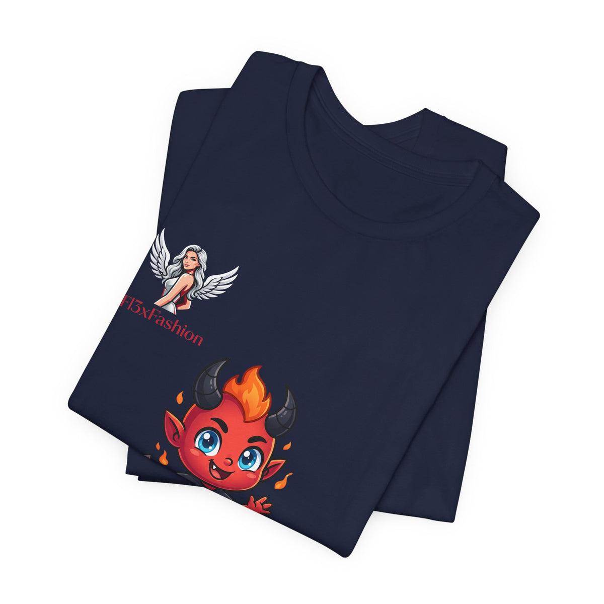 Cute Devil Character Tee — 'The Fashion Lady' Graphic T-Shirt