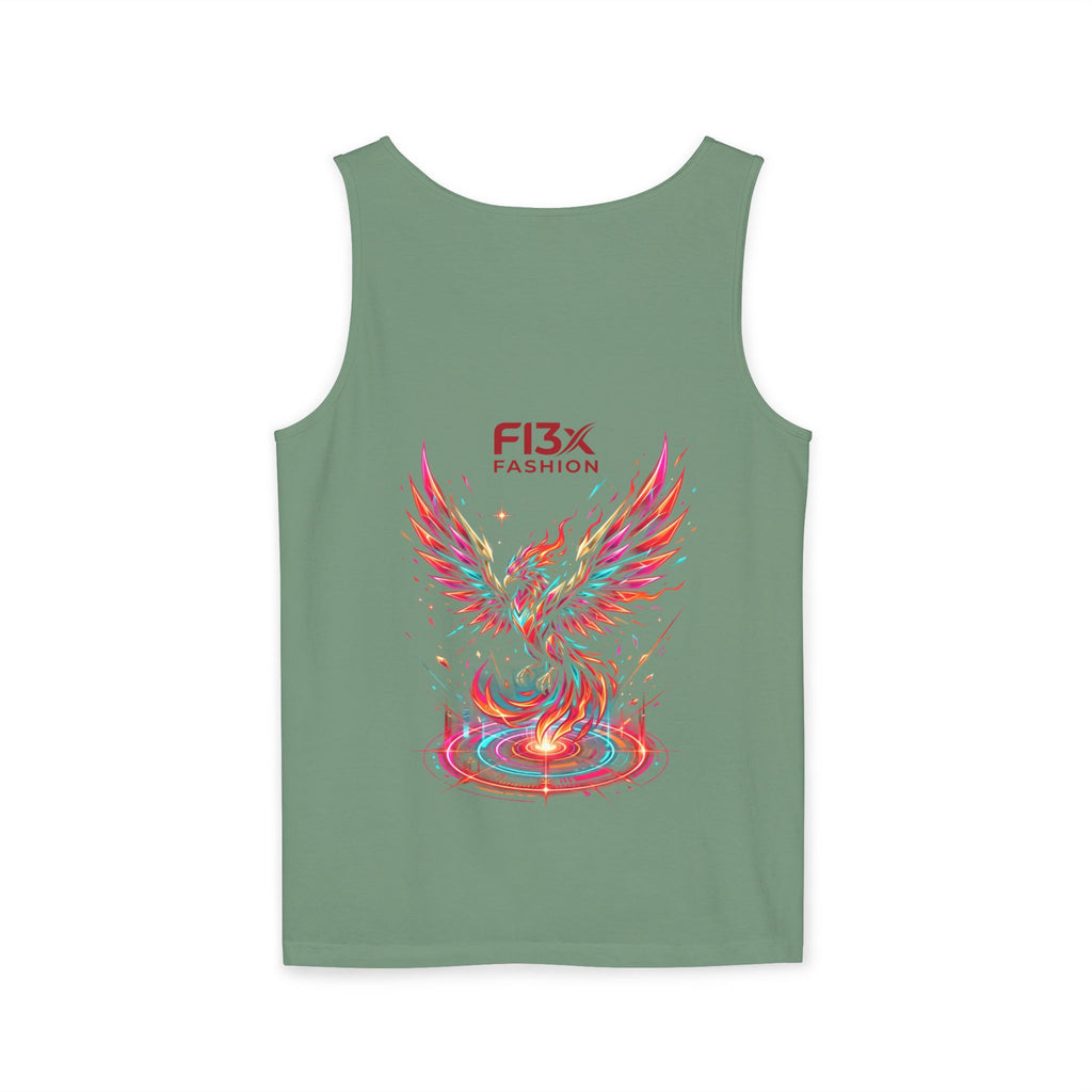 Phoenix Graphic Tank Top — Colorful Rising Firebird Design