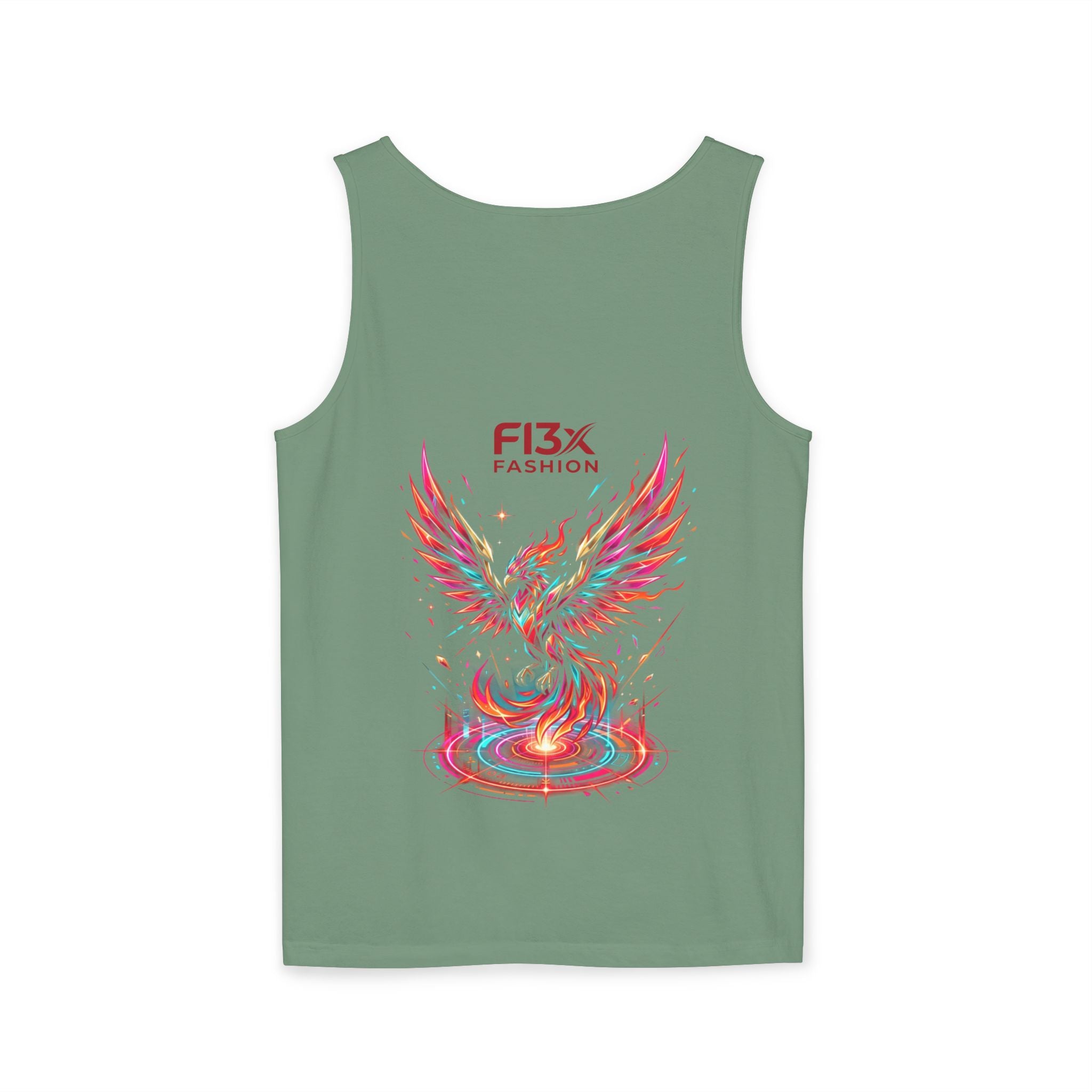 Phoenix Graphic Tank Top — Colorful Rising Firebird Design