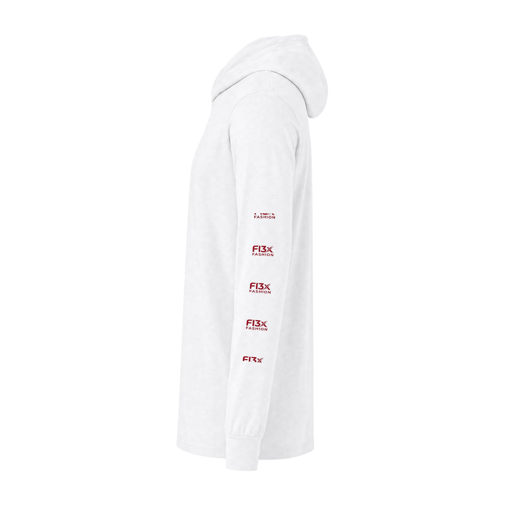 Horror Joker Face Hooded Long Sleeve Tee — Graphic Streetwear Top