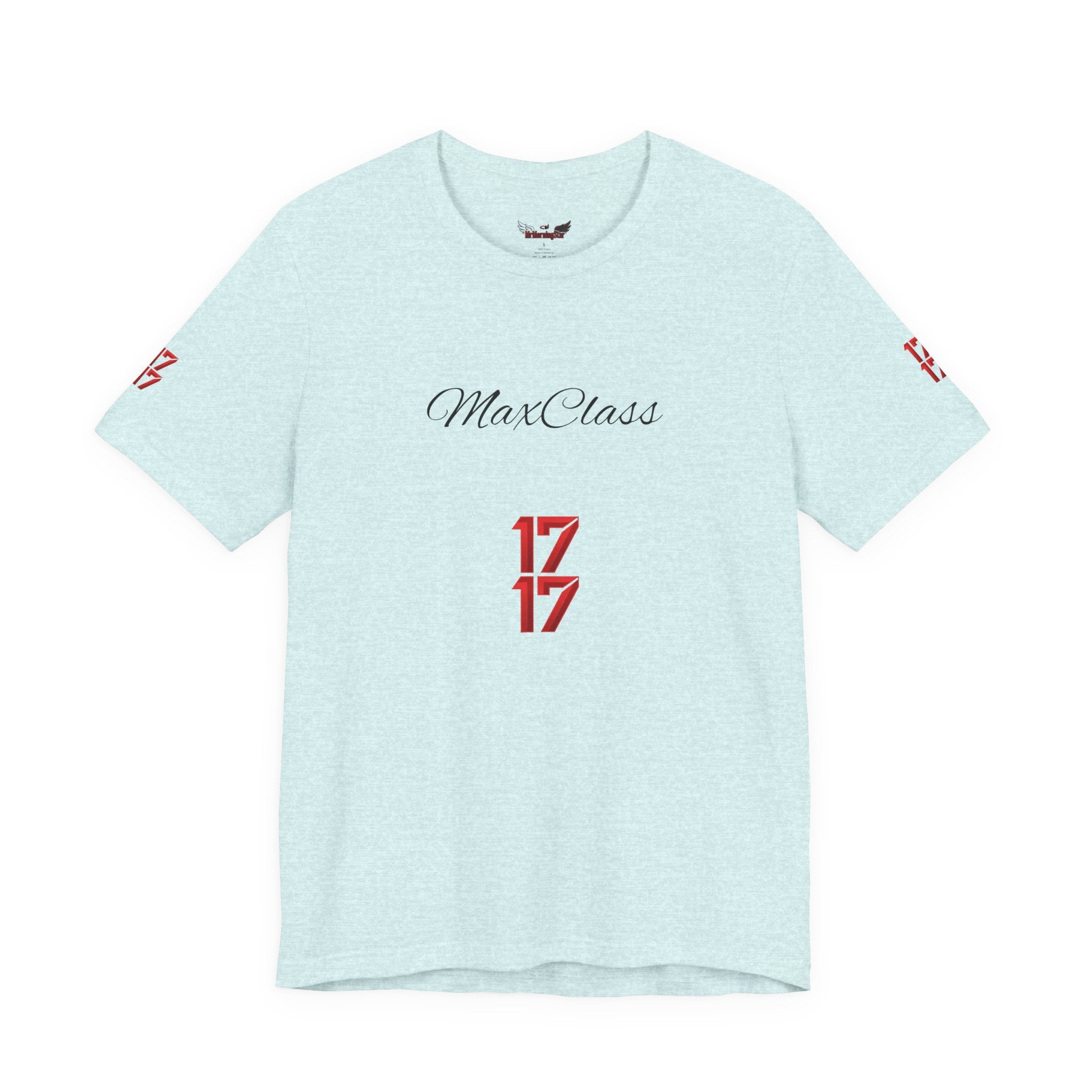 MaxClass '17' Graphic Tee — Minimal Script Logo T-Shirt