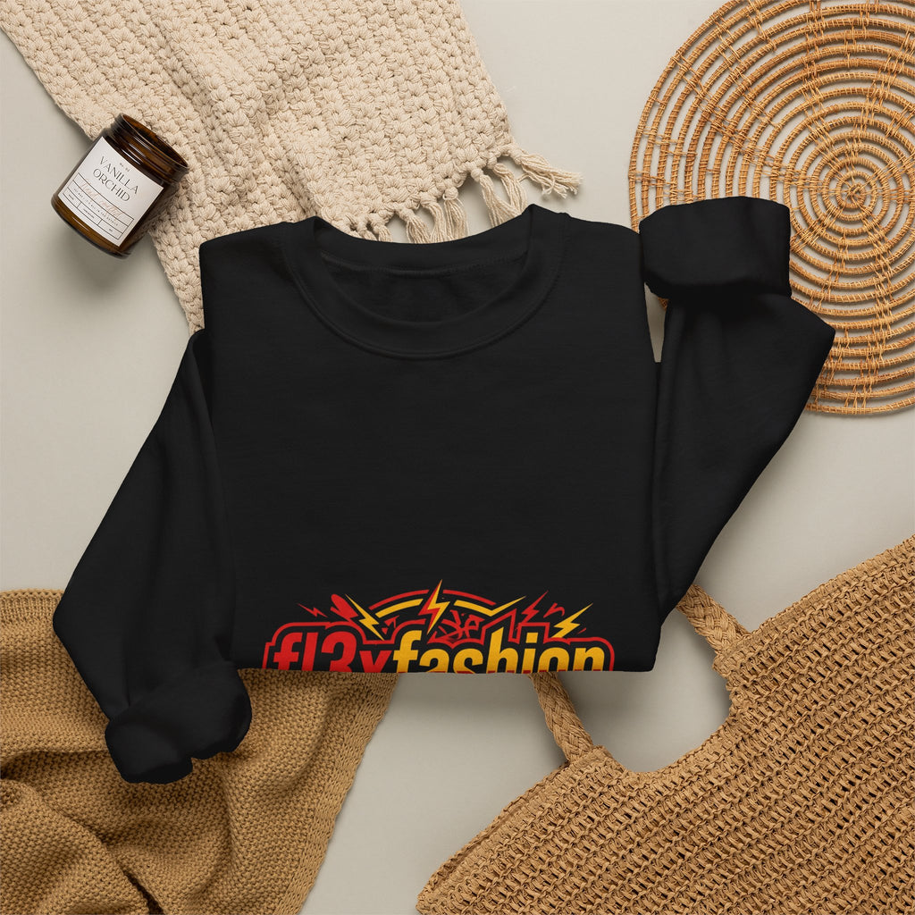 Logo Pattern Sweatshirt — fi3xfashion Graphic Crewneck