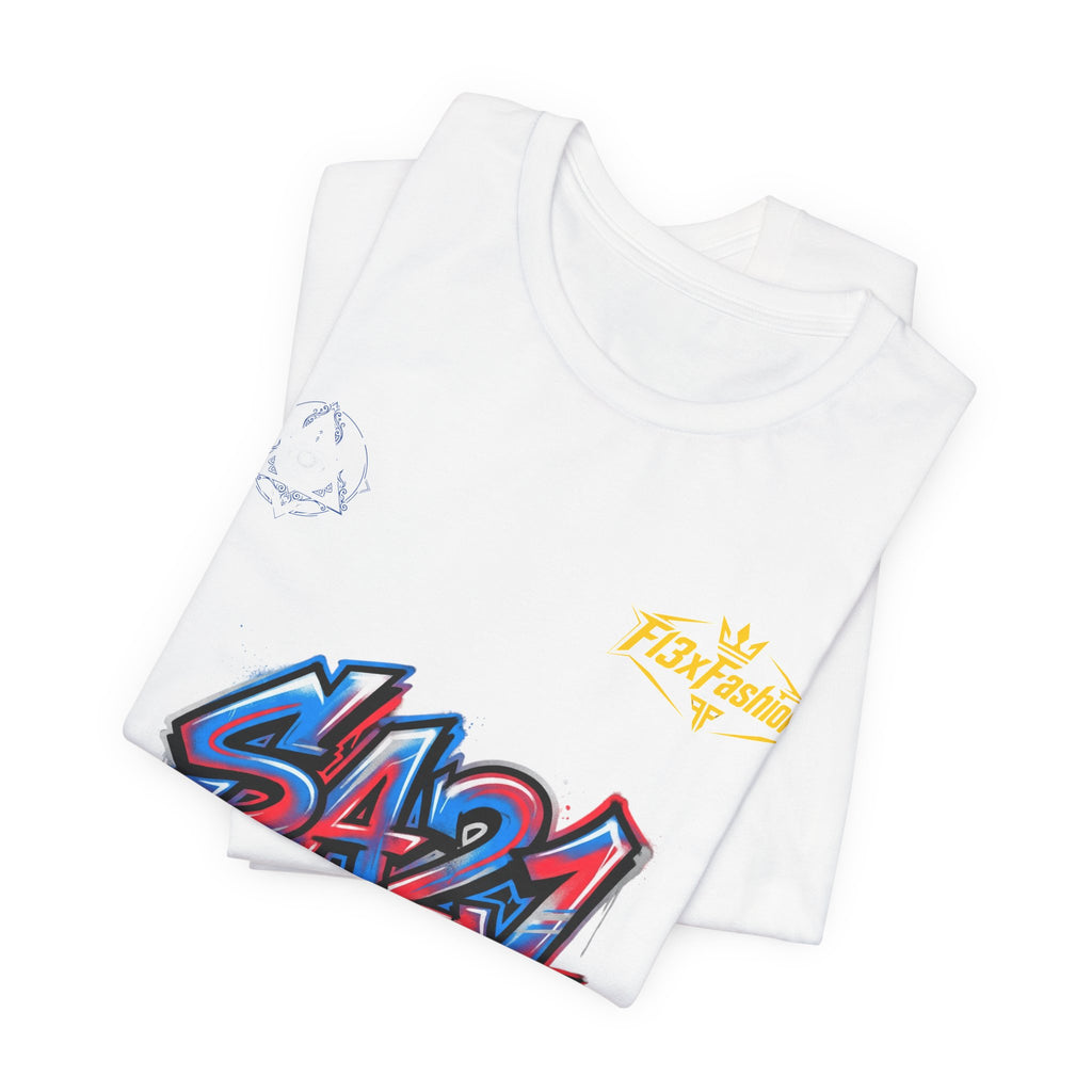 SA21 Graffiti Logo Tee — Streetwear Graphic T-Shirt
