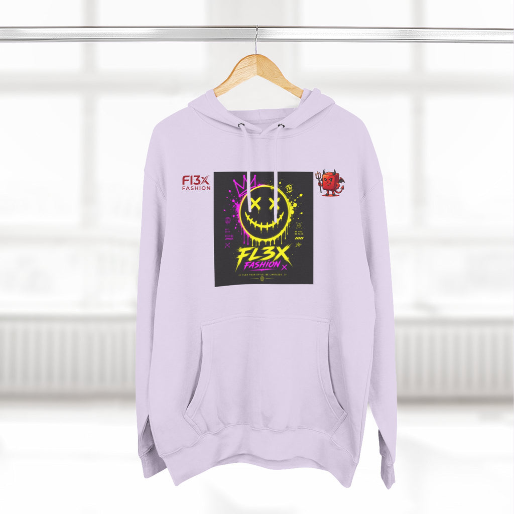 Smiley Neon Graphic Hoodie — FL3X Fashion Streetwear