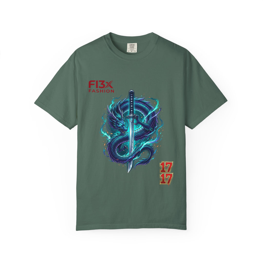 Dragon Katana T-Shirt — Neon Samurai Sword Graphic Tee (17/17)