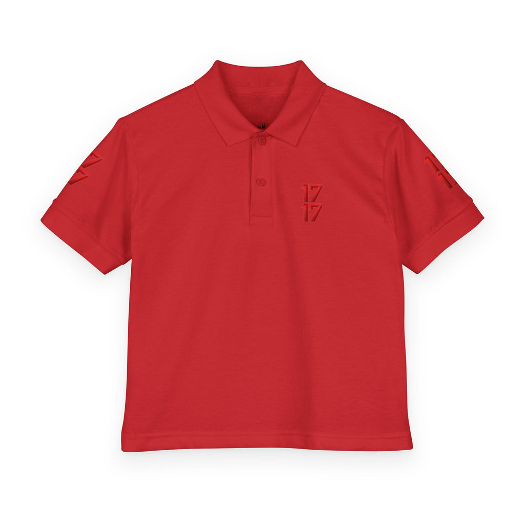 Youth Polo — Red 17 Graphic School Spirit Polo
