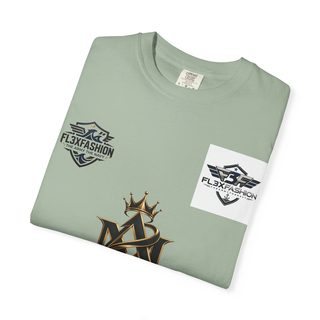 Graphic T-Shirt — Mythic Warrior Back Print with Crest Logos