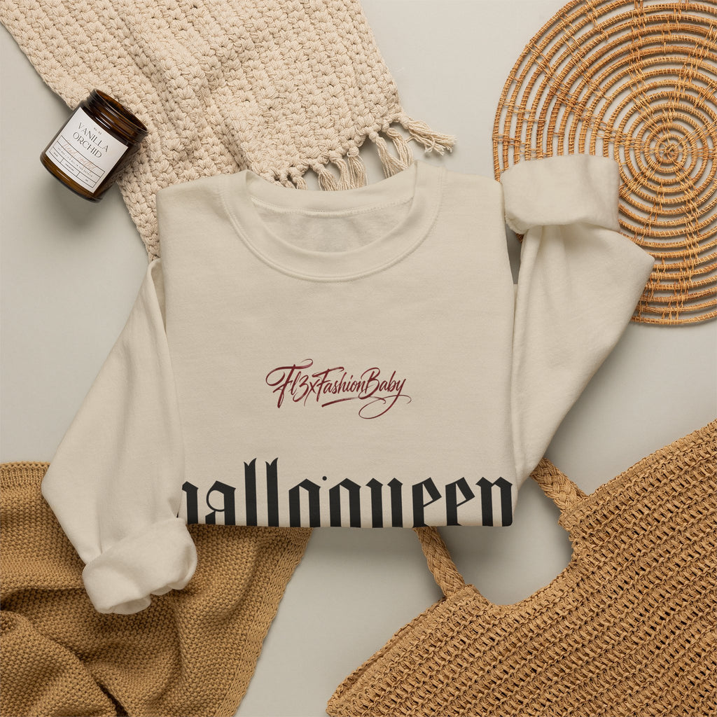Halloqueen Graphic Sweatshirt — Gothic Halloween Crewneck