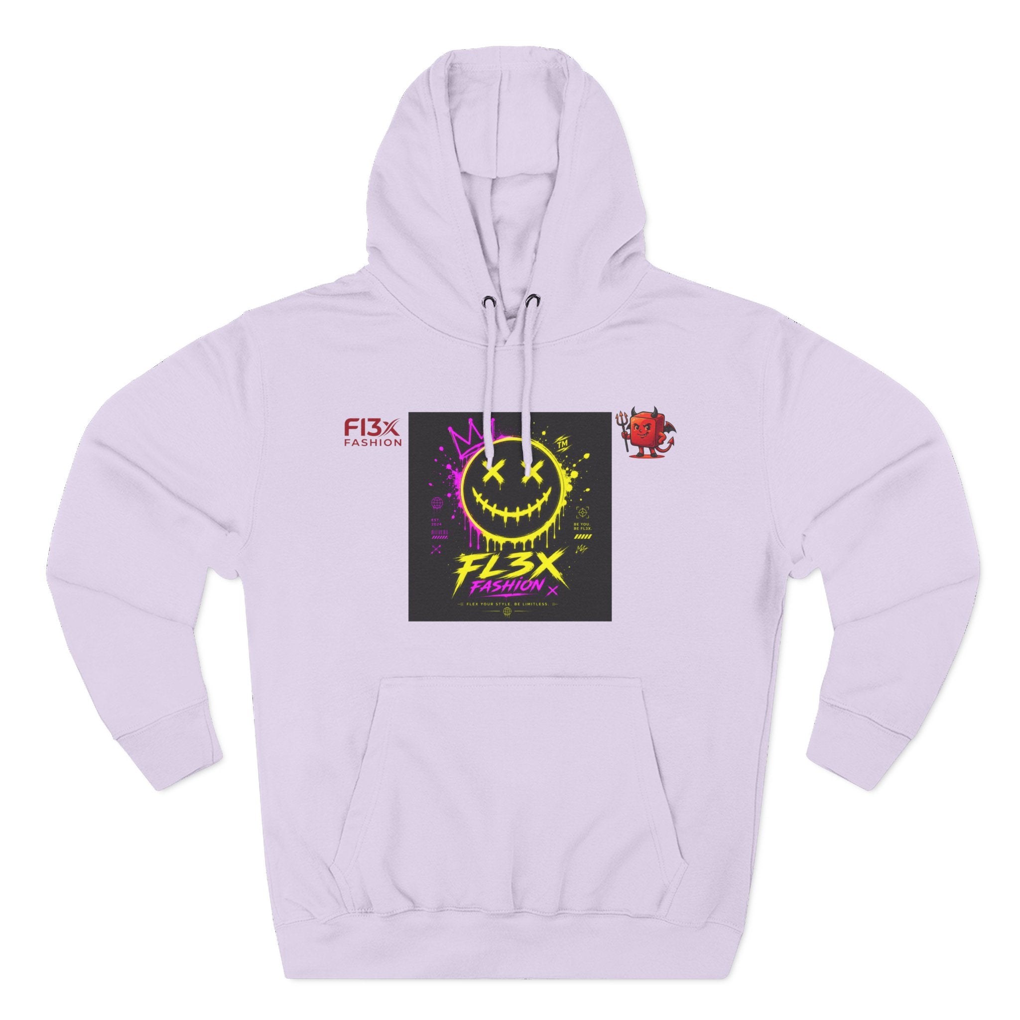 Smiley Neon Graphic Hoodie — FL3X Fashion Streetwear