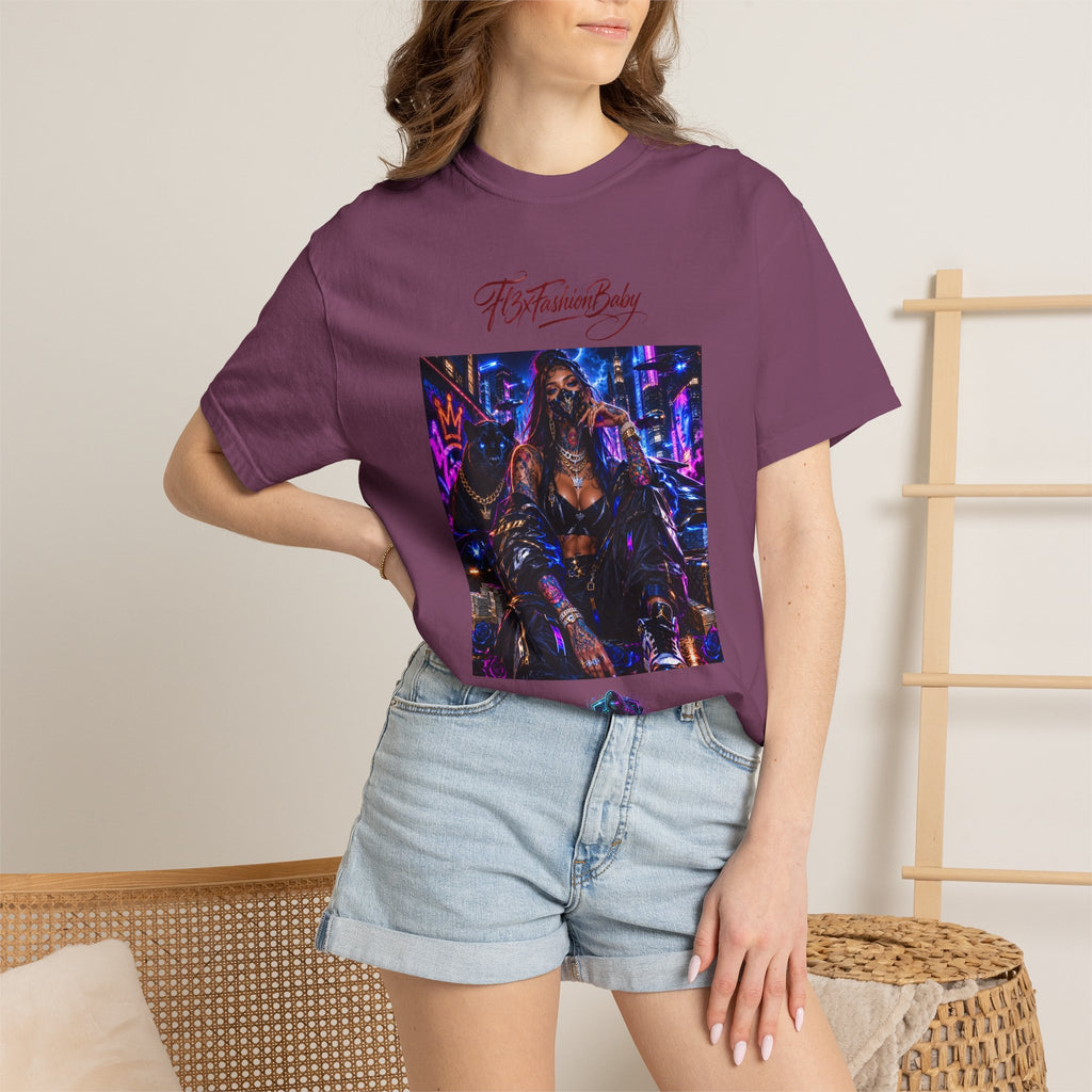 Cyberpunk Nightlife T‑Shirt — “The Fashion Baby” Graphic Tee