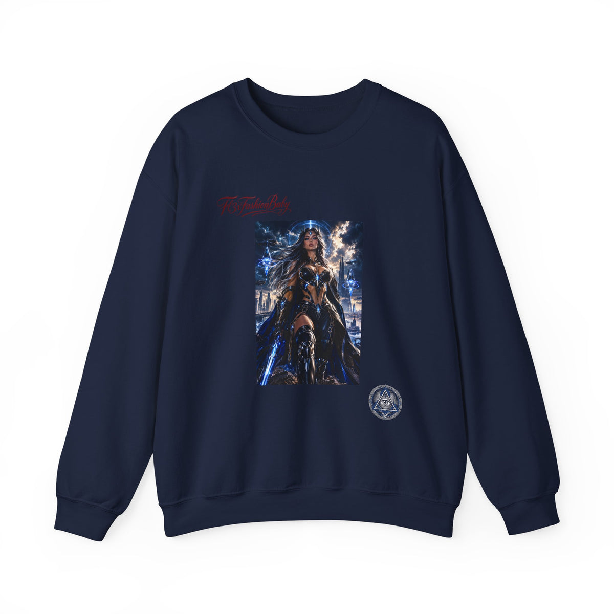 Wonder Warrior Crewneck Sweatshirt — Fantasy Armor Graphic