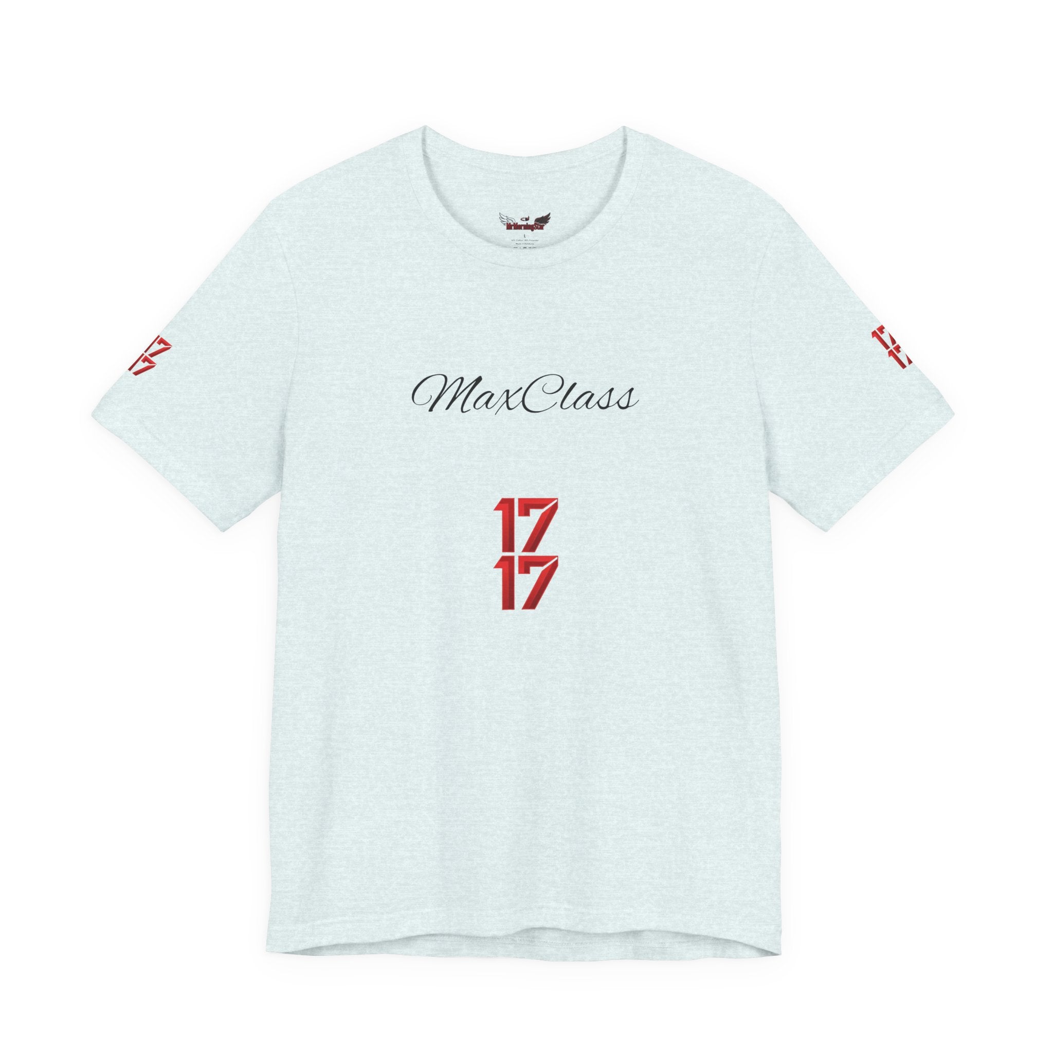 MaxClass '17' Graphic Tee — Minimal Script Logo T-Shirt