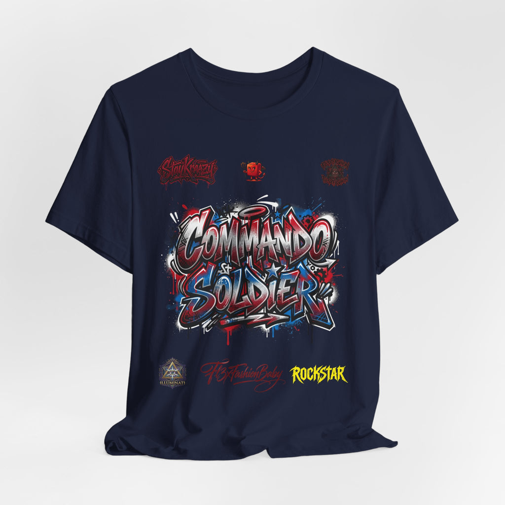 Commando Soldier Graphic Tee — Military-Inspired Streetwear T-Shirt