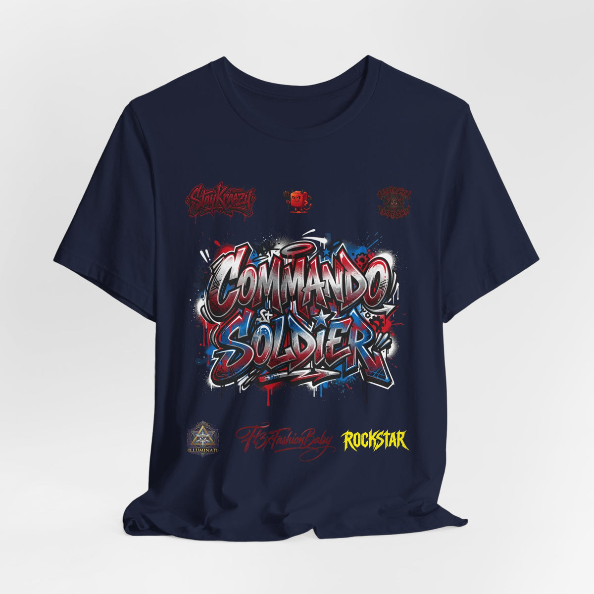 Commando Soldier Graphic Tee — Military-Inspired Streetwear T-Shirt