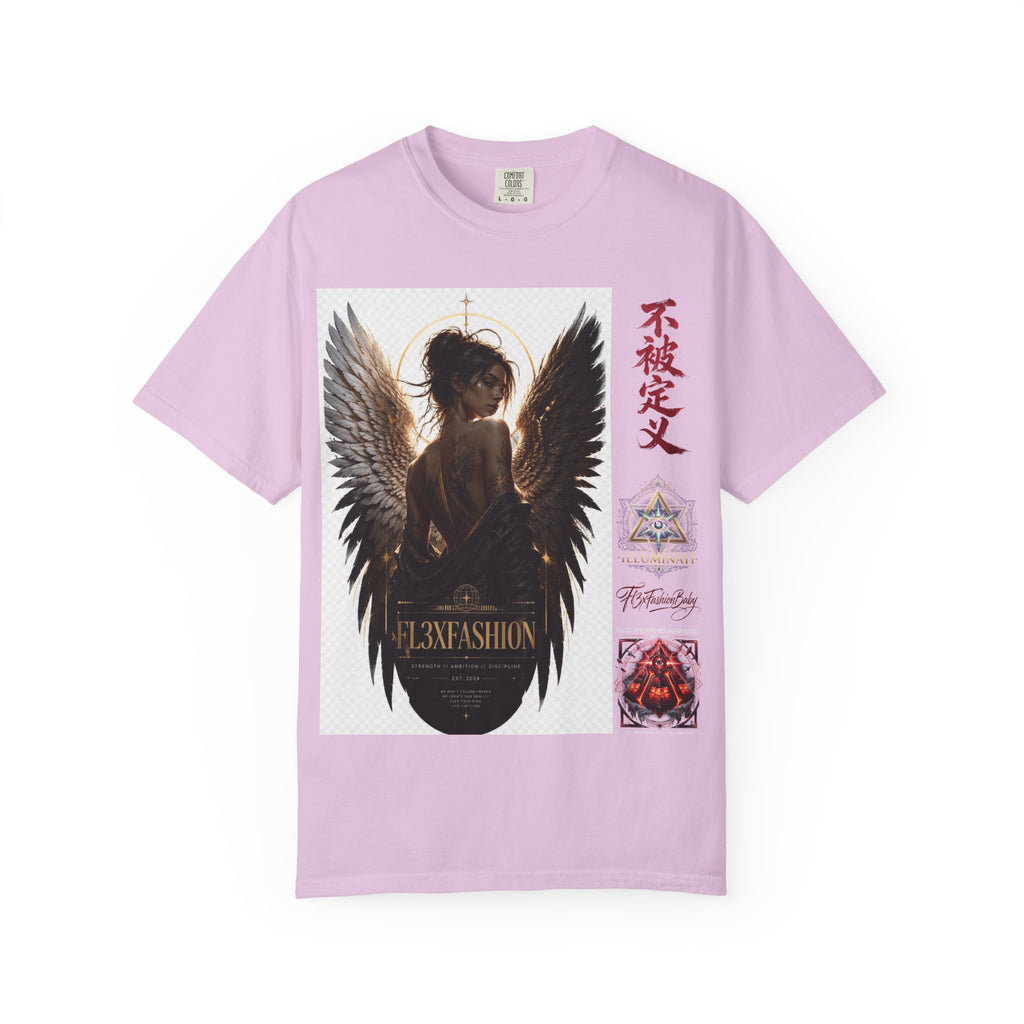 Angel Wings Graphic Tee — "FL3XFASHION" Gothic Streetwear T-Shirt