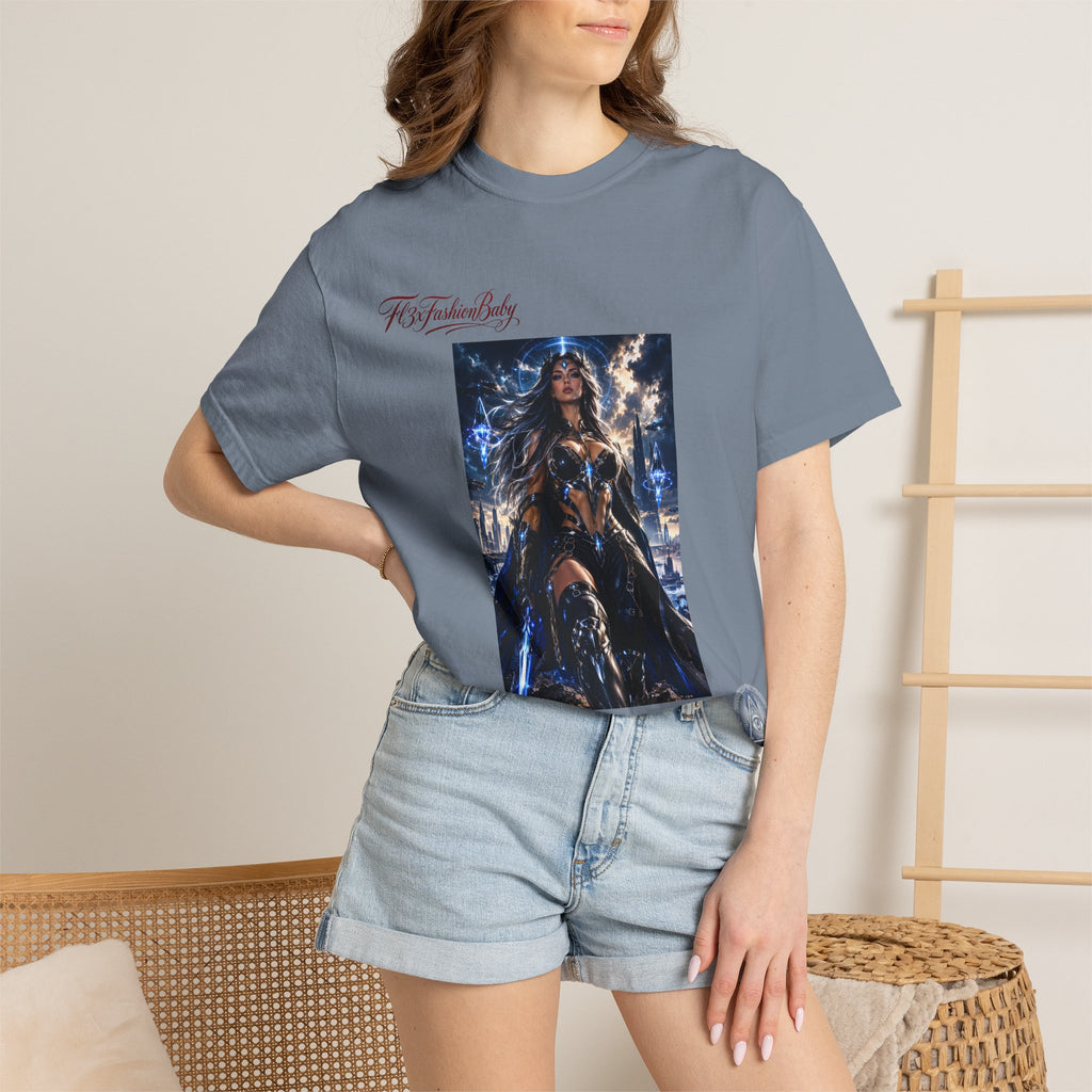 Fantasy Warrior Graphic T-Shirt — "FB7FashionBaby" Logo Tee