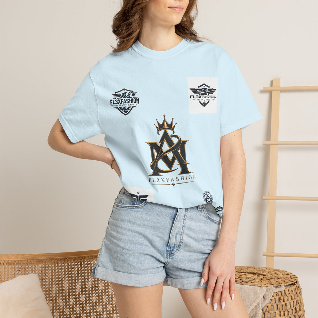Graphic T-Shirt — Mythic Warrior Back Print with Crest Logos