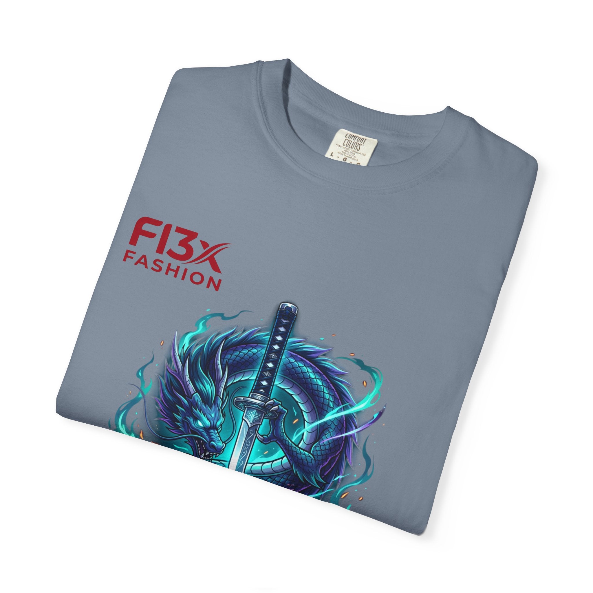 Dragon Katana T-Shirt — Neon Samurai Sword Graphic Tee (17/17)