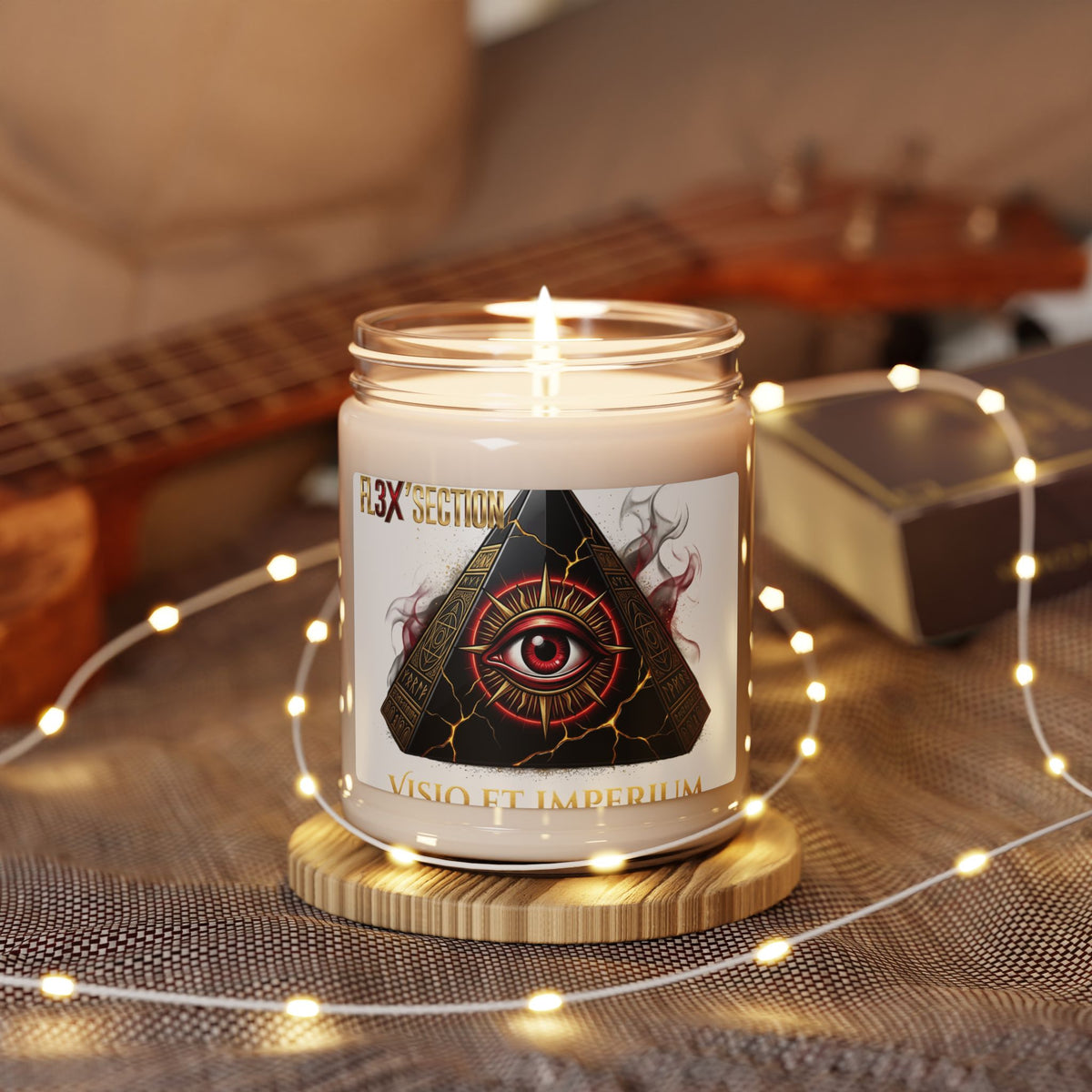 Soy Candle — 'Visio Et Imperium' Pyramid Eye Scented Candle, 9oz