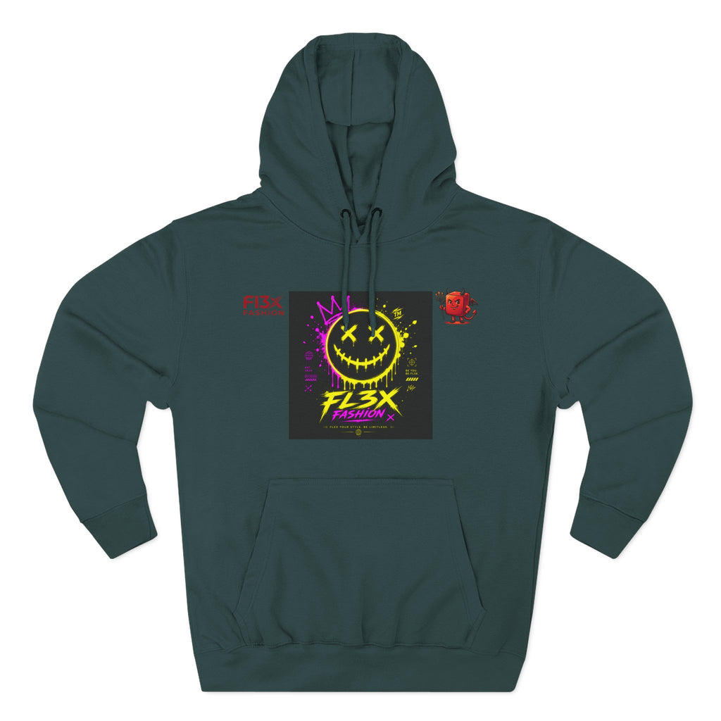 Smiley Neon Graphic Hoodie — FL3X Fashion Streetwear