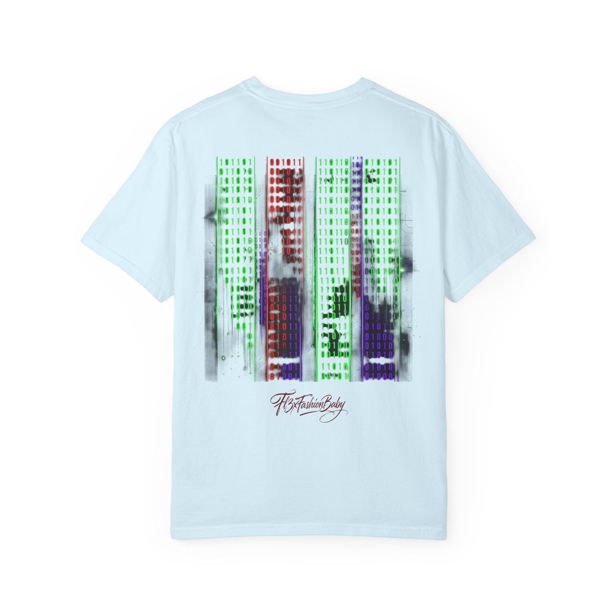 Graphic T-Shirt — Futuristic Cityscape Design with Japanese Calligraphy