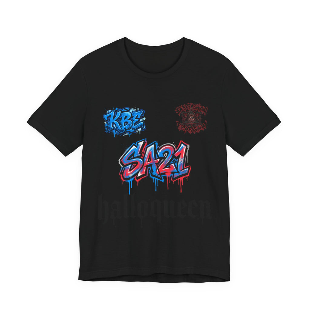 Halloqueen Graphic Tee — SA21 Graffiti Streetwear T‑Shirt