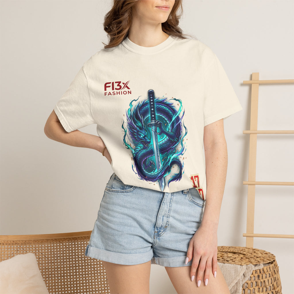 Dragon Katana T-Shirt — Neon Samurai Sword Graphic Tee (17/17)