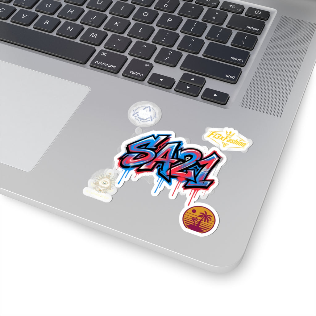 SA21 Graffiti Sticker — Drip Street Art Laptop Decal