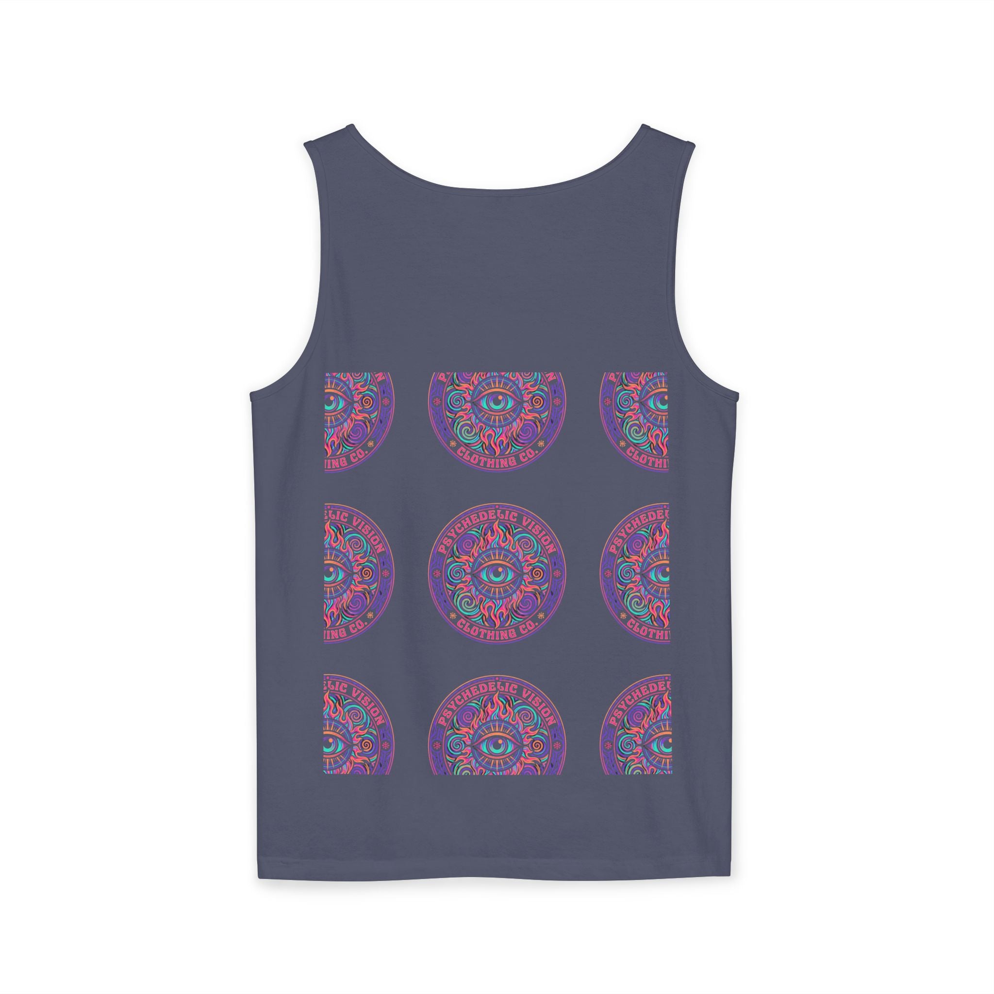 Psychedelic Vision Tank Top — Retro Eye Mandala Graphic