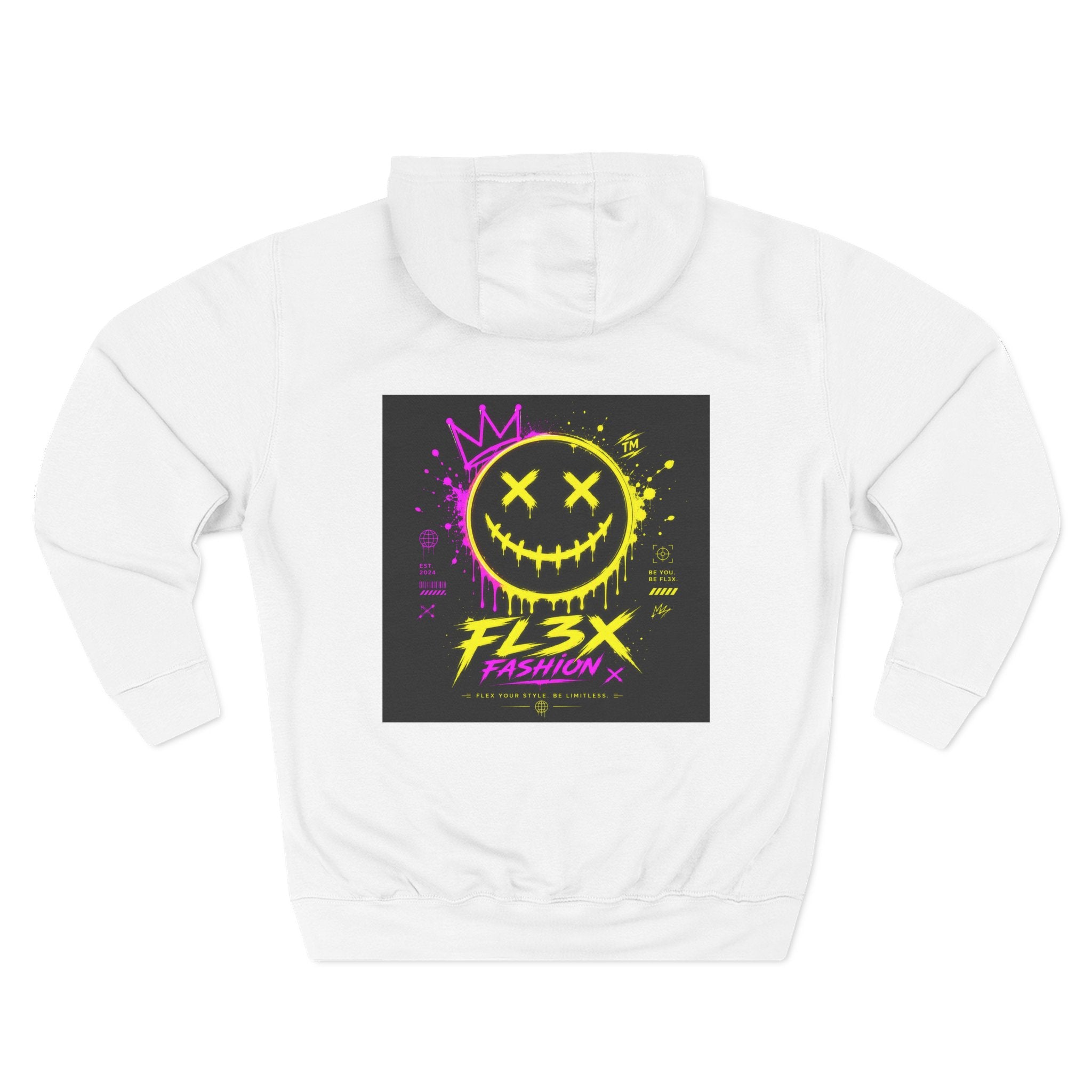 Smiley Neon Graphic Hoodie — FL3X Fashion Streetwear