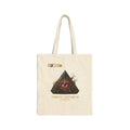 Occult Pyramid Eye Canvas Tote Bag – 'Visio et Imperium' Graphic Tote
