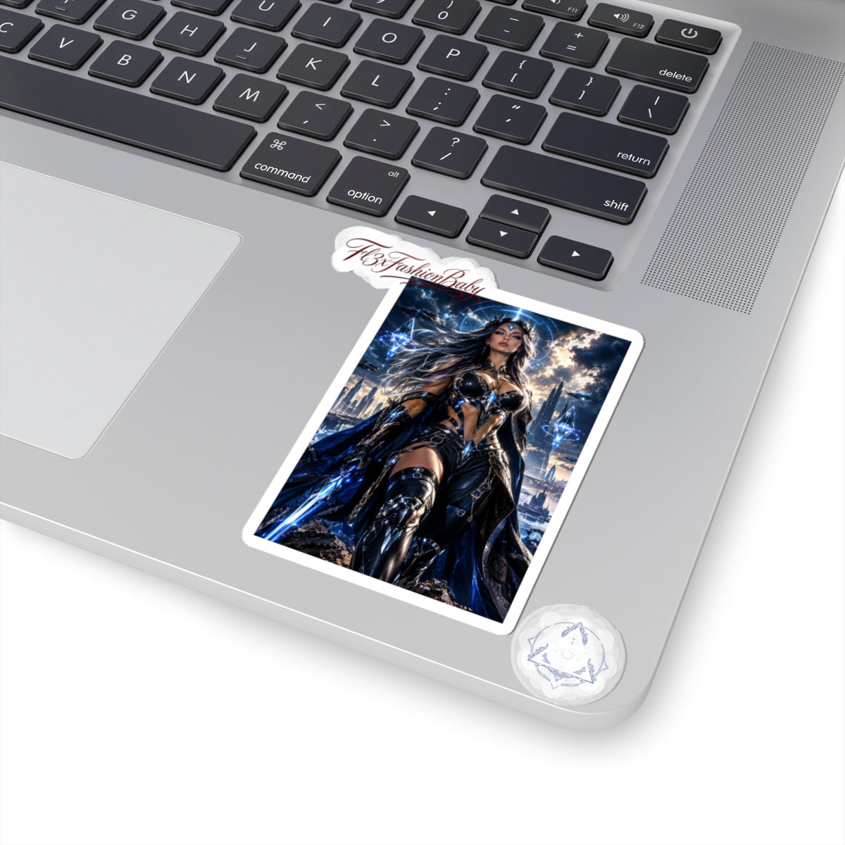 Warrior Queen Fantasy Sticker — Valiant Female Knight Kiss-Cut Sticker