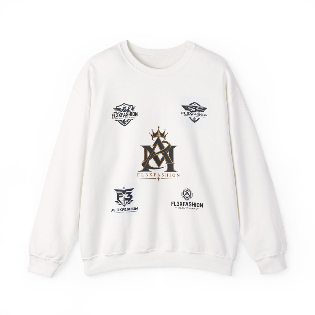 Logo Patch Crewneck Sweatshirt — Minimal Streetwear Brand Logos