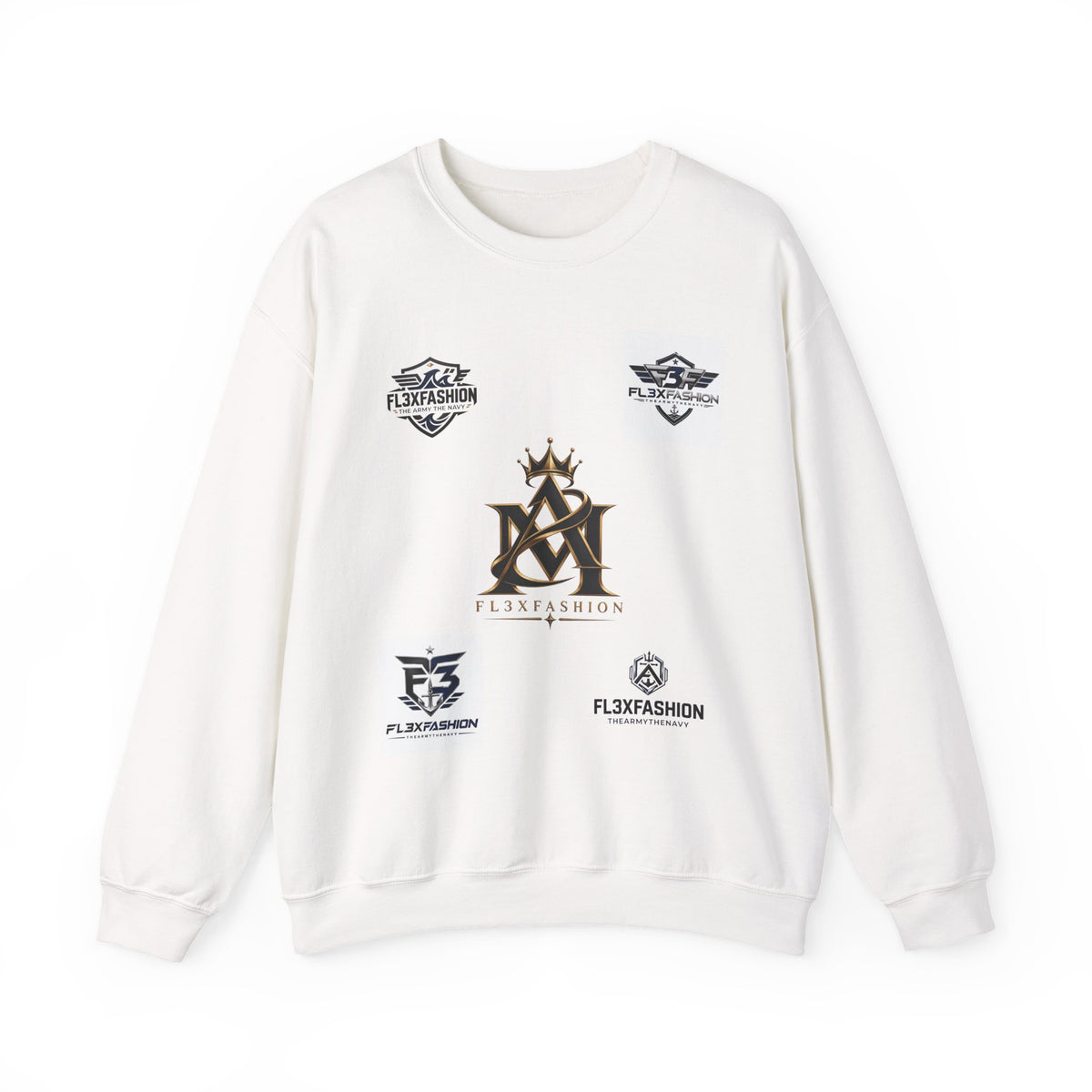 Logo Patch Crewneck Sweatshirt — Minimal Streetwear Brand Logos