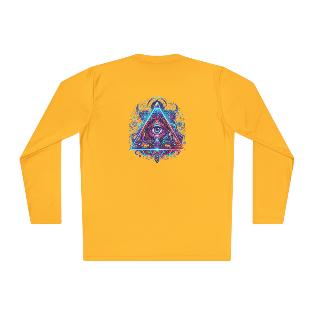 All-Seeing Eye Triangle Long Sleeve Tee — Psychedelic Mystic Graphic Shirt