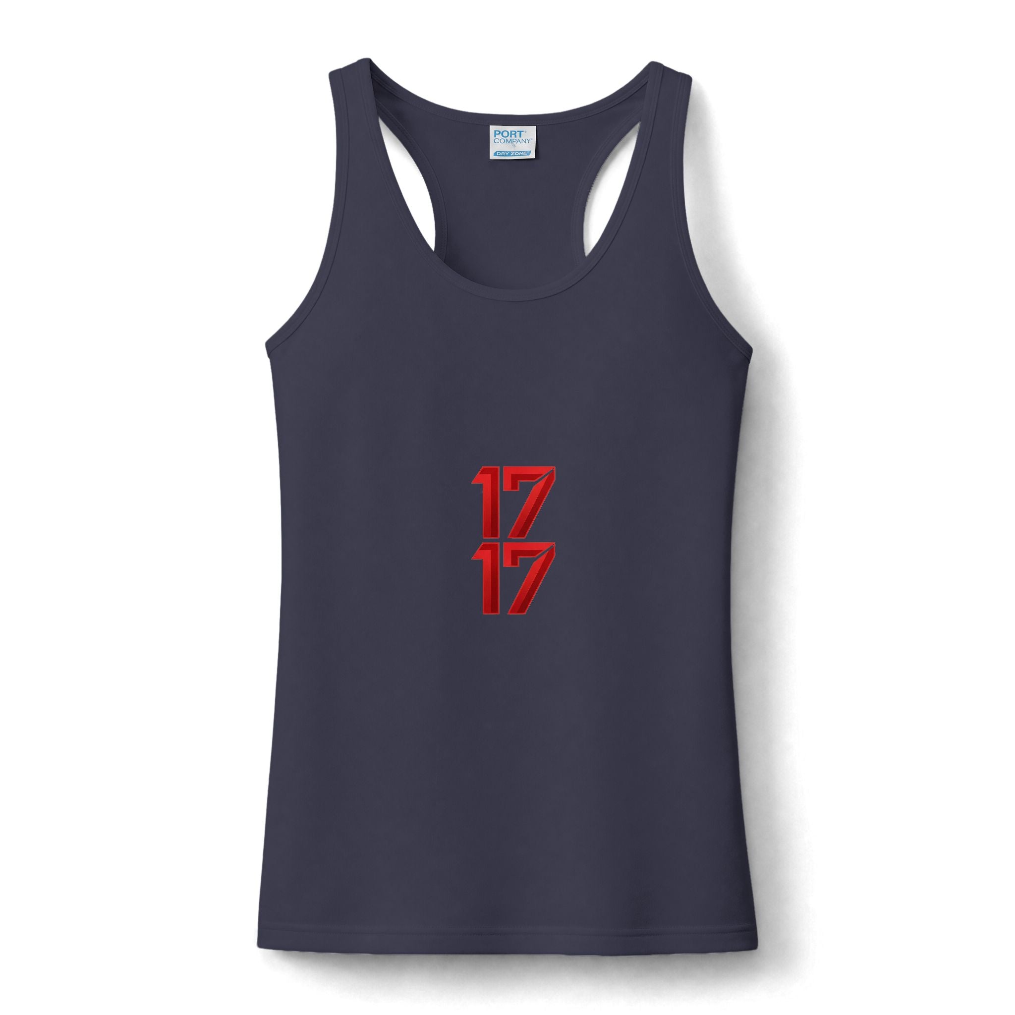 Women's Performance Tank Top – '17 17' Front & 'Stay Krazy' Back Athletic Graphic Tank