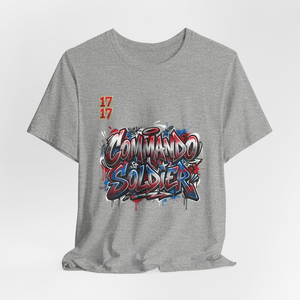 Commando Soldier Graffiti T‑Shirt — Urban Military Streetwear