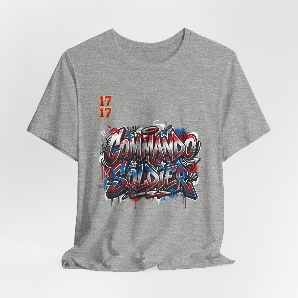 Commando Soldier Graffiti T‑Shirt — Urban Military Streetwear