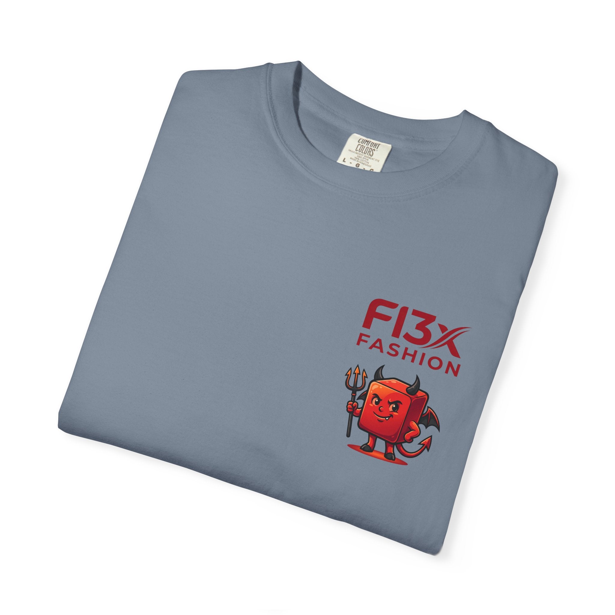 Graphic T-Shirt — Occult Pyramid Eye Design with 'Fix Fashion' Patch