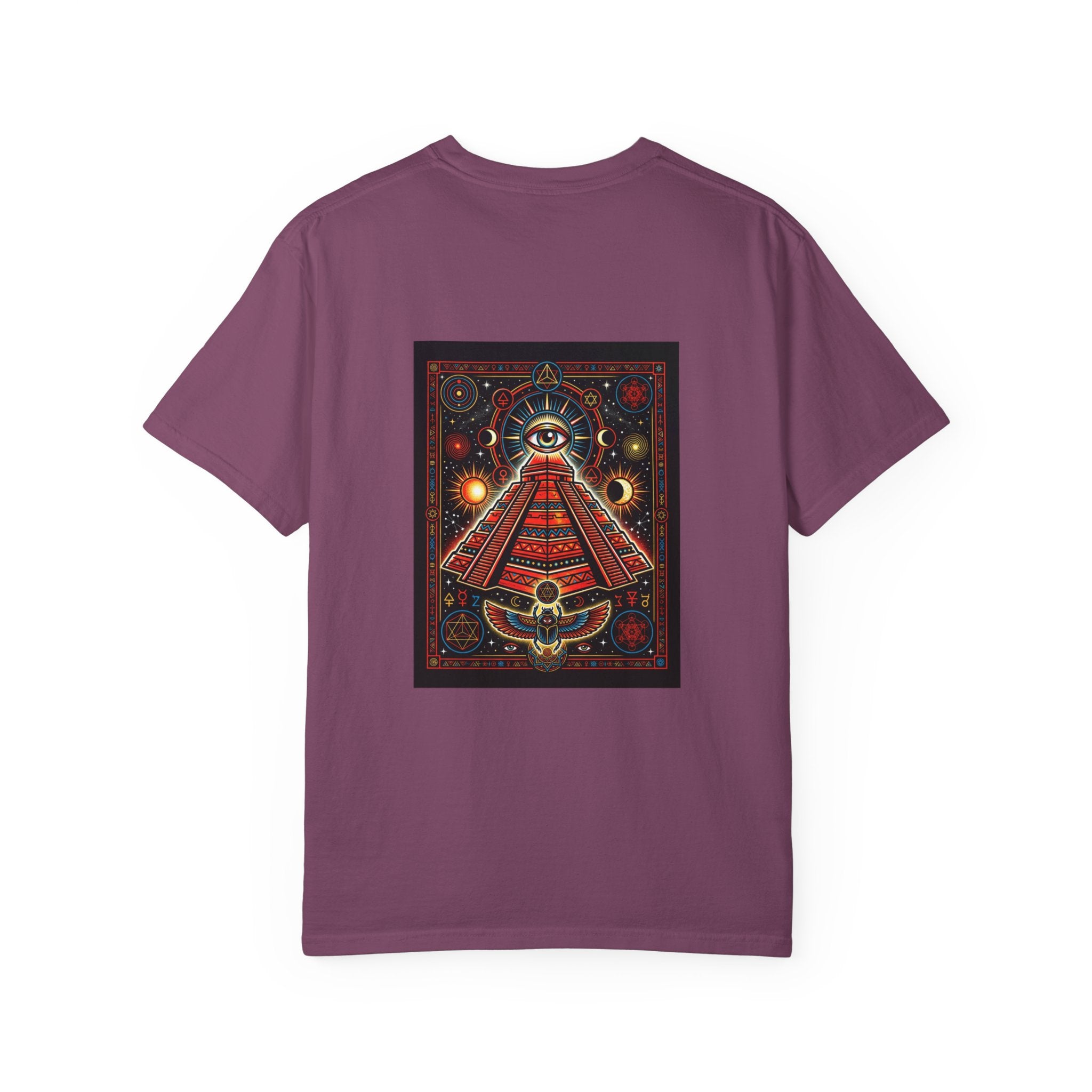 Graphic T-Shirt — Occult Pyramid Eye Design with 'Fix Fashion' Patch