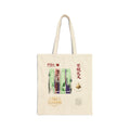 Canvas Tote Bag — Cyber City Graphic with Chinese Calligraphy