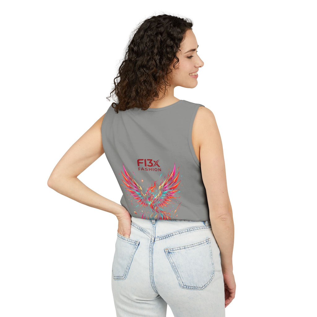 Phoenix Graphic Tank Top — Colorful Rising Firebird Design
