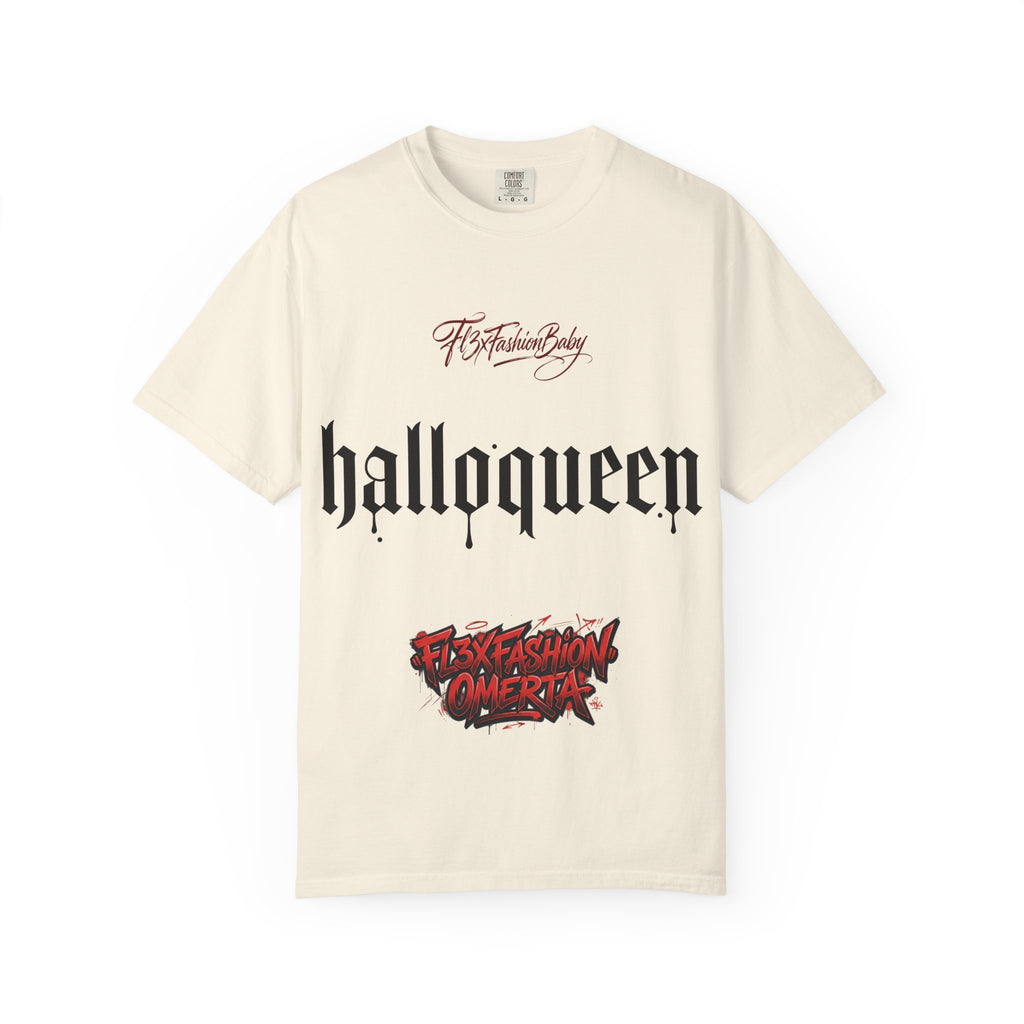 Halloqueen Graphic Tee — Gothic Halloween Party Shirt