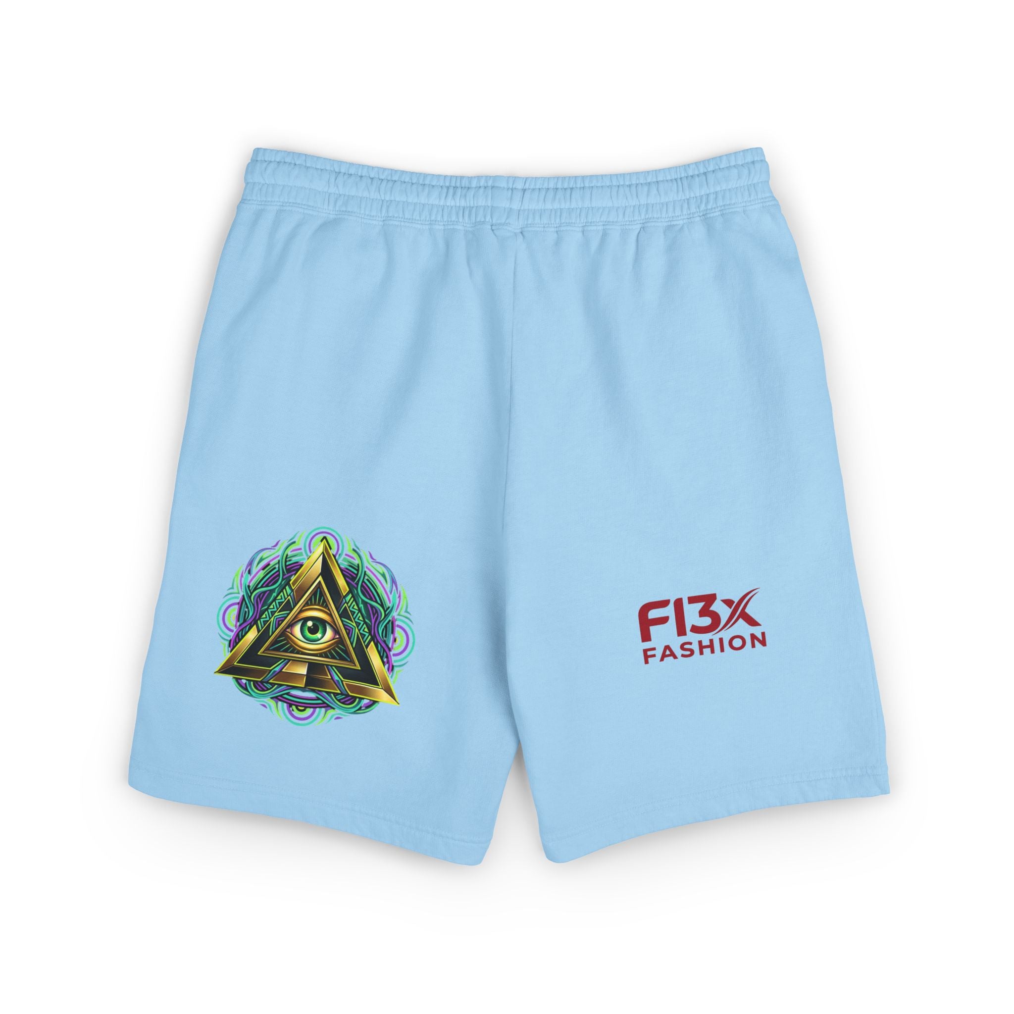 Graphic Fleece Sweat Shorts — Illustration Logo Casual Lounge Shorts